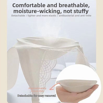 Σουτιέν latex χωρίς ραφές με δαντέλα, χωρίς μπανέλες, σταθερά διπλά ιμάντες, 3/4 чашка, μορφή καλουπιού: λεπτό πάνω, παχύτερο κάτω