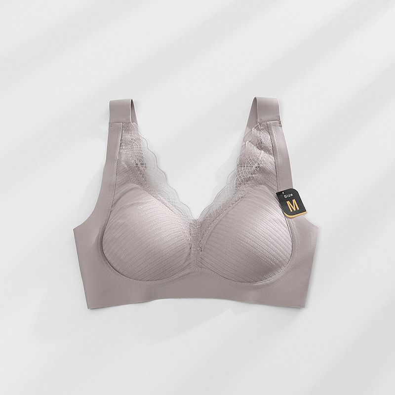 Σουτιέν latex χωρίς ραφές με δαντέλα, χωρίς μπανέλες, σταθερά διπλά ιμάντες, 3/4 чашка, μορφή καλουπιού: λεπτό πάνω, παχύτερο κάτω