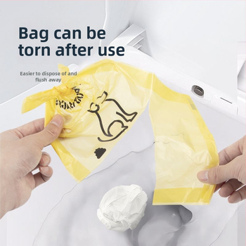 Jednorazové tašky na psie výkaly, s dvojvrstvovou hrúbkou, prenosné, na vonkajšie použitie