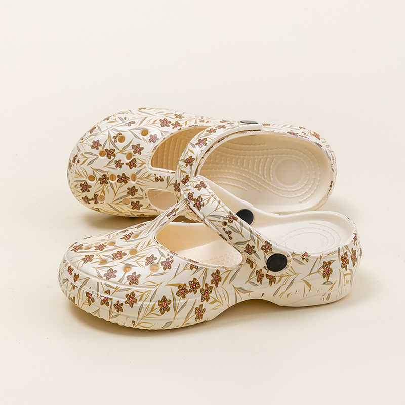 Ženske Crocs-stil platformske papuče — EVA gornji dio, EVA đon, debljina oko 4 cm, prozračne, svakodnevno nošenje