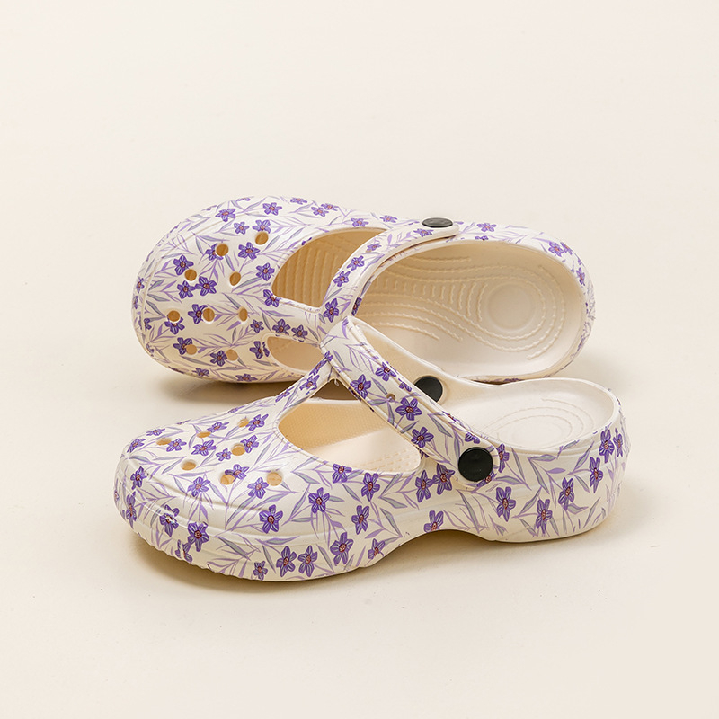 Ženske Crocs-stil platformske papuče — EVA gornji dio, EVA đon, debljina oko 4 cm, prozračne, svakodnevno nošenje