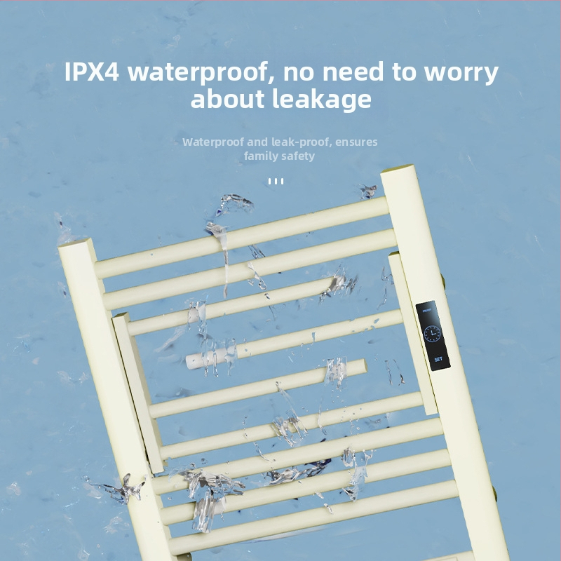 Elektrická skladacia vešiakna uteráky s úplným vykurovaním (vykurovanie z uhlíkových vlákien, inteligentné časovanie, diaľkové ovládanie cez aplikáciu, sušenie a odvlhčovanie)