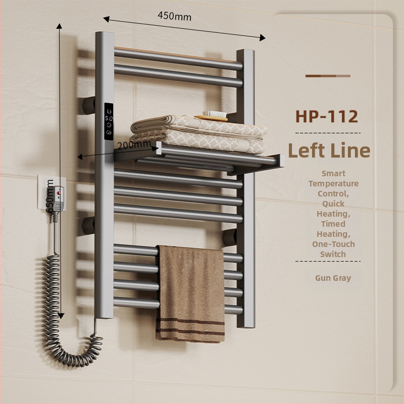 Összecsukható elektromos törölközőtartó (teljes fűtés, szénszálas fűtés, intelligens időzítés, mobilalkalmazásos távirányítás, szárítás és párátlanítás)