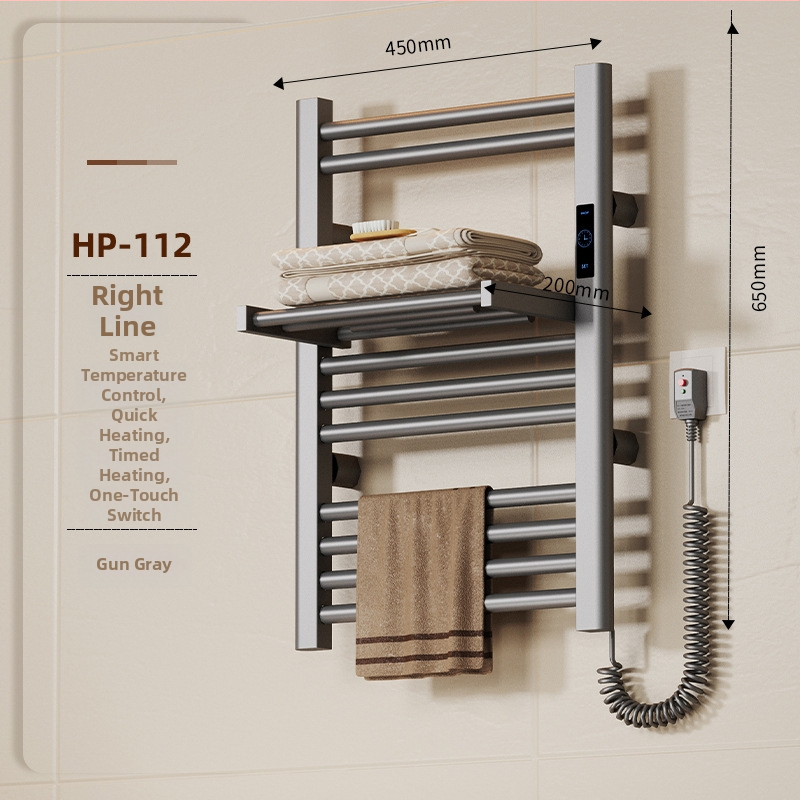 Összecsukható elektromos törölközőtartó (teljes fűtés, szénszálas fűtés, intelligens időzítés, mobilalkalmazásos távirányítás, szárítás és párátlanítás)