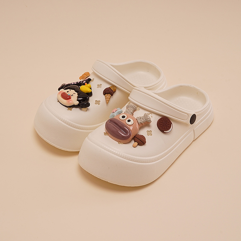 Crocs-stil sandale za ljeto 2025, zatvoren prst, debela potplata ≥3 cm, EVA gornji dio i potplat, protuklizne, unisex, za plažu i svakodnevnu upotrebu
