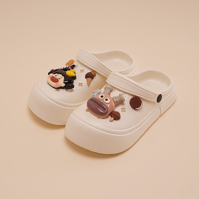 Crocs-stil sandale za ljeto 2025, zatvoren prst, debela potplata ≥3 cm, EVA gornji dio i potplat, protuklizne, unisex, za plažu i svakodnevnu upotrebu