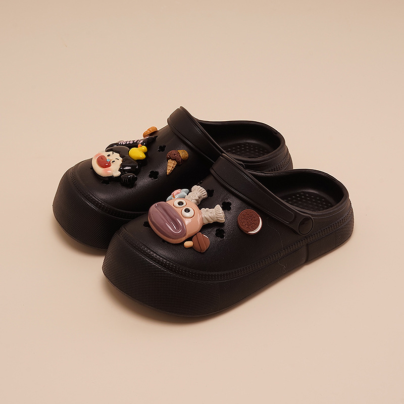 Crocs-stil sandale za ljeto 2025, zatvoren prst, debela potplata ≥3 cm, EVA gornji dio i potplat, protuklizne, unisex, za plažu i svakodnevnu upotrebu