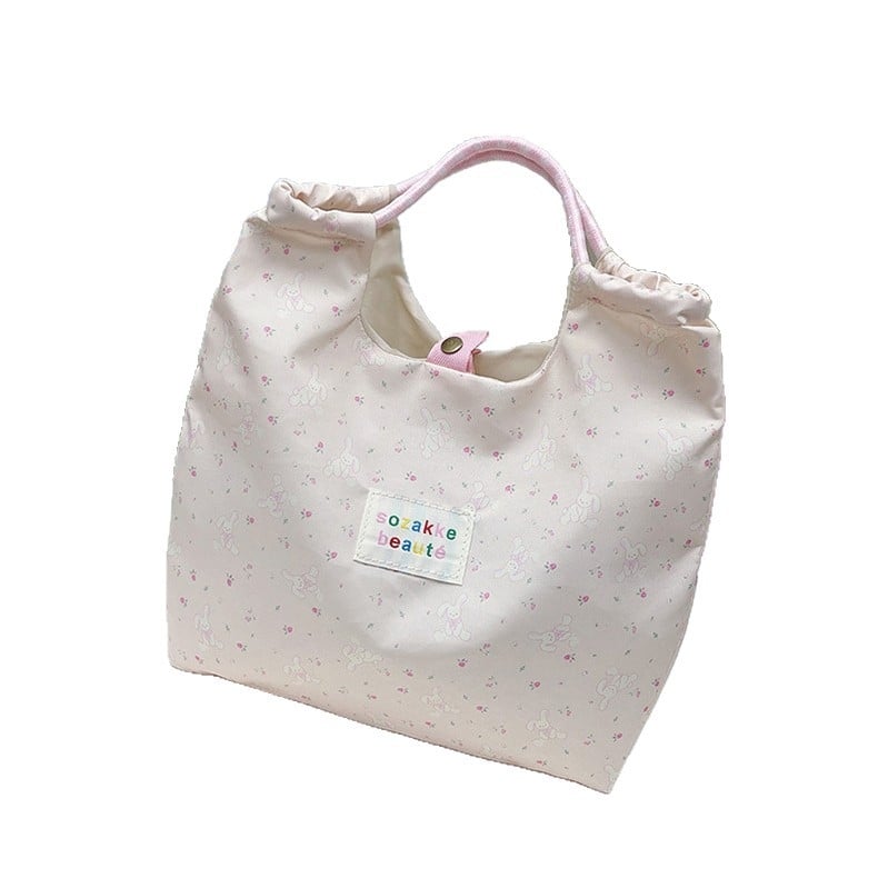 Unisex nylon válltáska virágos mintával, városi minimalist stílus, vízálló és ultra könnyű, mágneszárral záródó, ősz 2025