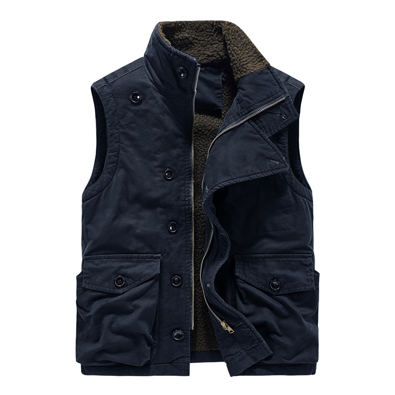 Muška jakna od pamuka s 3D patch džepovima - japanski workwear stil, uski kroj, zima 2024