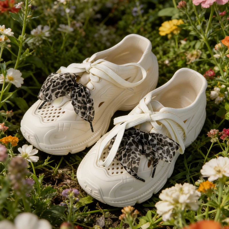 Női EVA szandál fűzős, zárt orrú, 2–3 cm vastag talppal, csúszásmentes, strandra és szabadtéri használatra