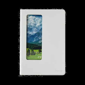 Bilježnica s PU koricom, s odvojivim listovima, Dowling papir 100 g/m², 200–300 stranica, poslovni uredski stil