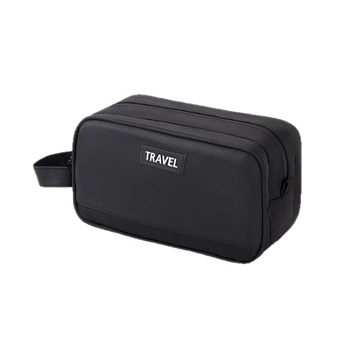 Utazási kozmetikai táska száraz–nedves szétválasztással, nagy kapacitású PU anyag