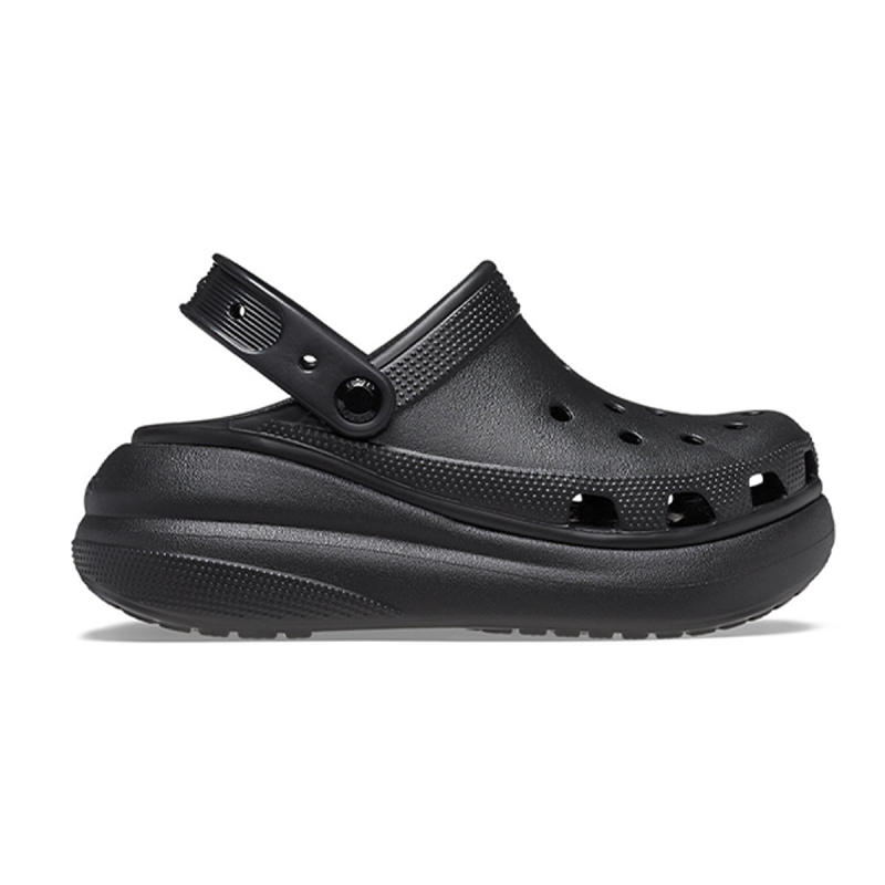 Női perforált platform papucsok 3–5 cm vastag talppal, felső része Crostile resinából, csúszásmentes talp