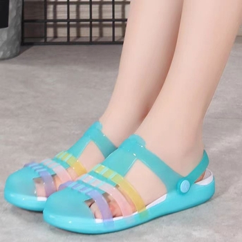 Női zárt orrú szandál, csúszásmentes és légáteresztő (EVA talp, TPU felsőrész, 2 cm talp vastagsága)