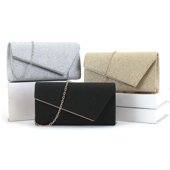 Női esté-táska – egyszerű négyszögletes válltáska, underarm stílus, mágneses zárás, poliészter anyag, poliészter bélés