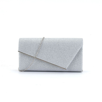 Női esté-táska – egyszerű négyszögletes válltáska, underarm stílus, mágneses zárás, poliészter anyag, poliészter bélés