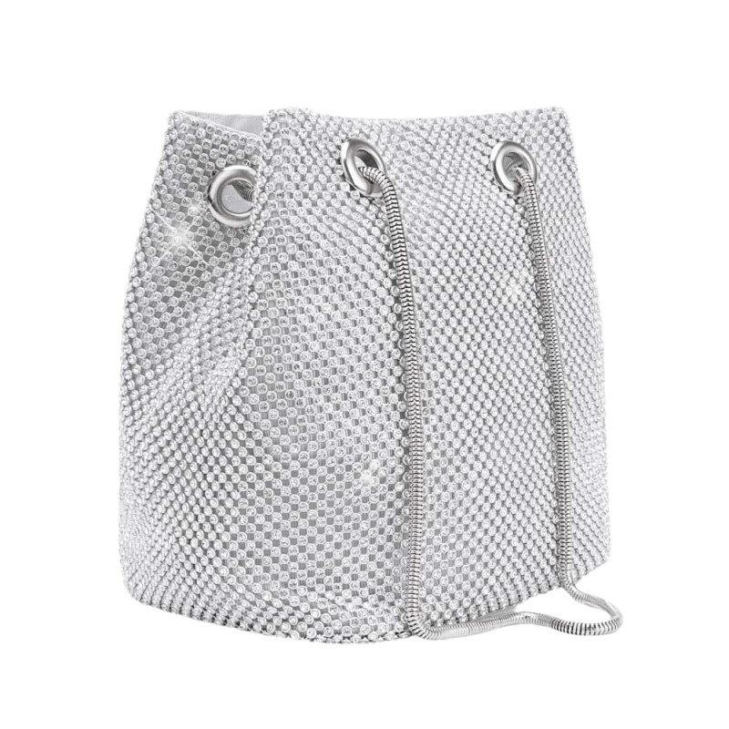 Estélyi crossbody táska, téglalap alakú, puha anyag, cipzáras zárás, belső cipzáros rekesz, modell SM059