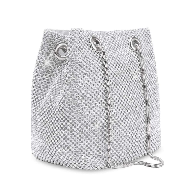 Estélyi crossbody táska, téglalap alakú, puha anyag, cipzáras zárás, belső cipzáros rekesz, modell SM059