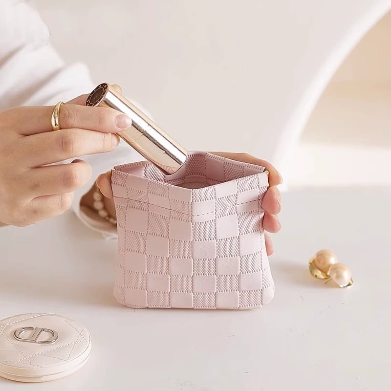 Sminkes táska (többcélú tárolás; PU anyag; négyszögletes alak; modern minimalista stílus; utazáshoz)