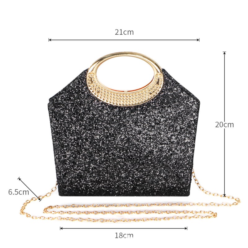 Gyémántos esté-táska, PU anyagból; belső: szintetikus bőr; vízszintes négyzet alakú; zárócsat; városi minimalist stílus.