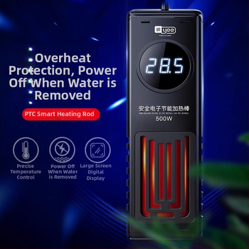 Akváriumi fűtőrúddal, PTC fűtőelem, digitális hőmérséklet kijelző, robbanásbiztos, 50–1000W