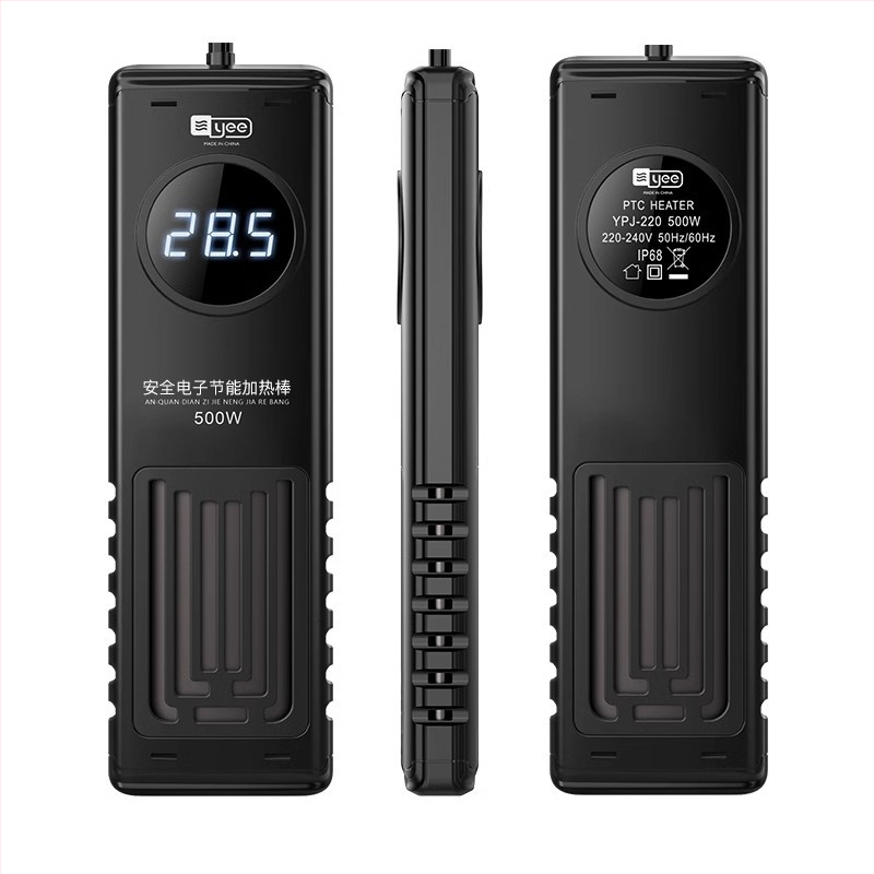 Akváriumi fűtőrúddal, PTC fűtőelem, digitális hőmérséklet kijelző, robbanásbiztos, 50–1000W