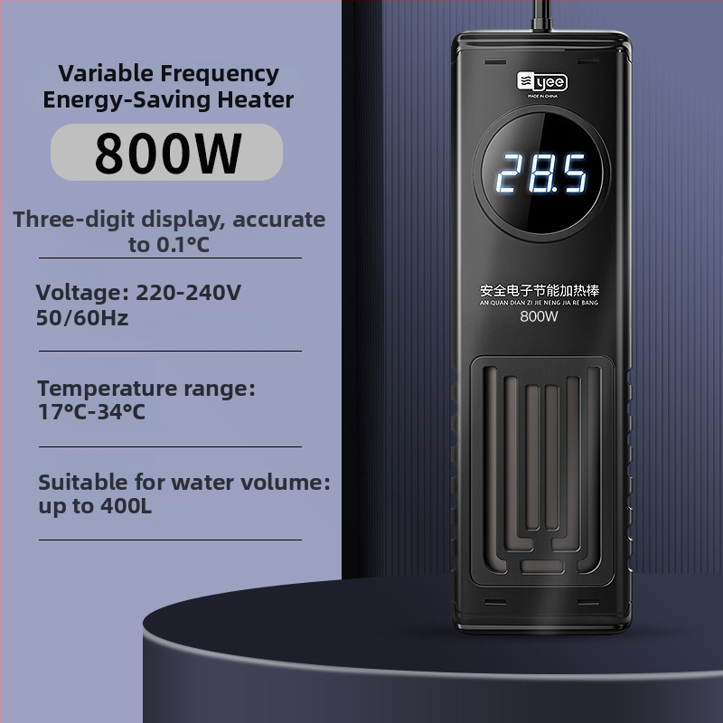 Akváriumi fűtőrúddal, PTC fűtőelem, digitális hőmérséklet kijelző, robbanásbiztos, 50–1000W