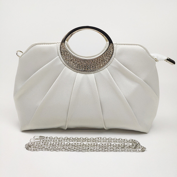 Kagyló alakú estélyi clutch cipzárral, importált hópelyhes konopból készült anyag, háromdimenziós táska, 3D kártyatartó zseb