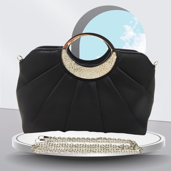 Kagyló alakú estélyi clutch cipzárral, importált hópelyhes konopból készült anyag, háromdimenziós táska, 3D kártyatartó zseb