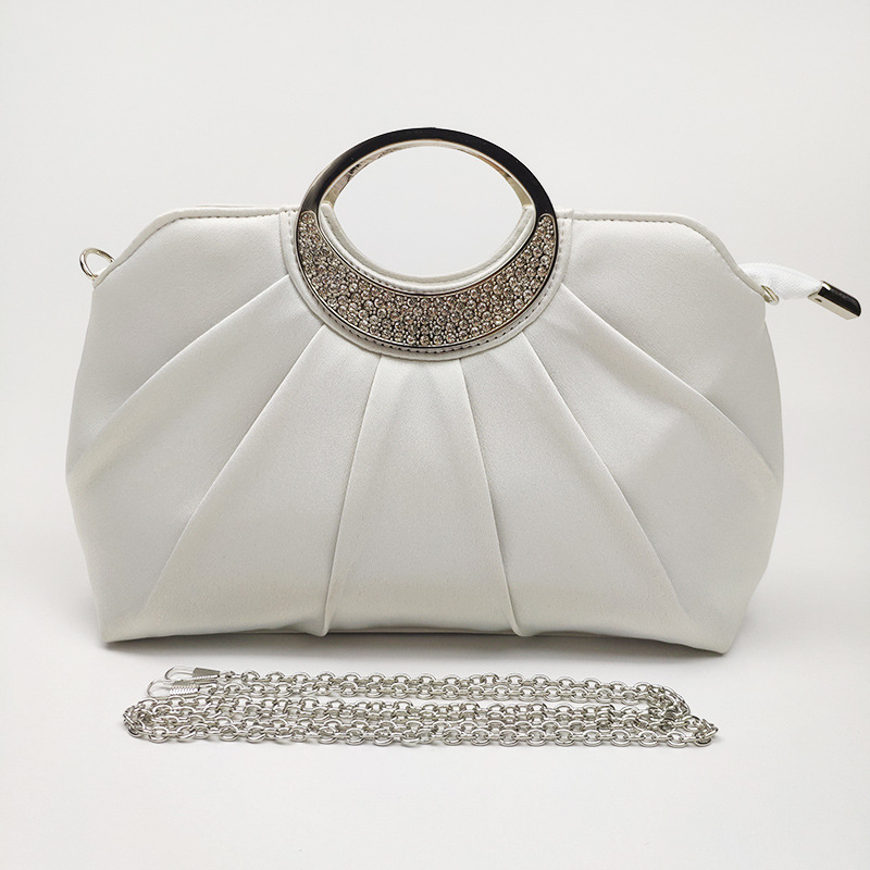 Kagyló alakú estélyi clutch cipzárral, importált hópelyhes konopból készült anyag, háromdimenziós táska, 3D kártyatartó zseb