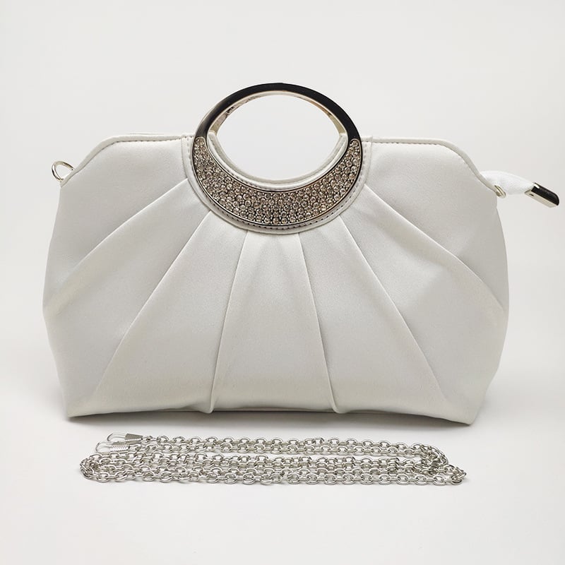 Kagyló alakú estélyi clutch cipzárral, importált hópelyhes konopból készült anyag, háromdimenziós táska, 3D kártyatartó zseb