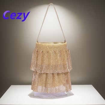 Cezy Y008 Bucket Bag, Poliester, Zatvaranje šnirkom, Gradski minimalistički stil