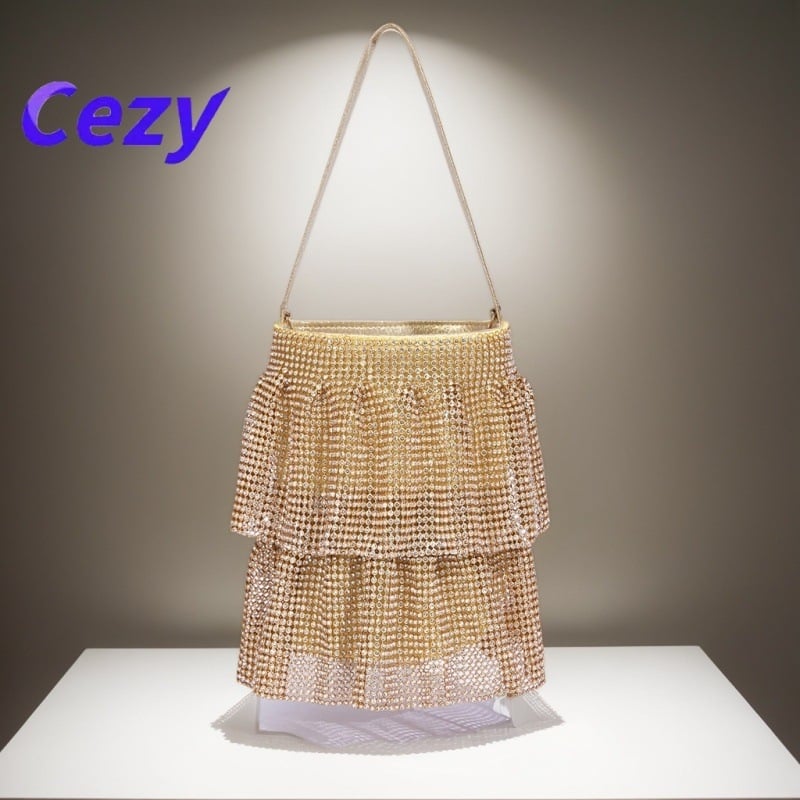 Cezy Y008 Bucket Bag, Poliester, Zatvaranje šnirkom, Gradski minimalistički stil