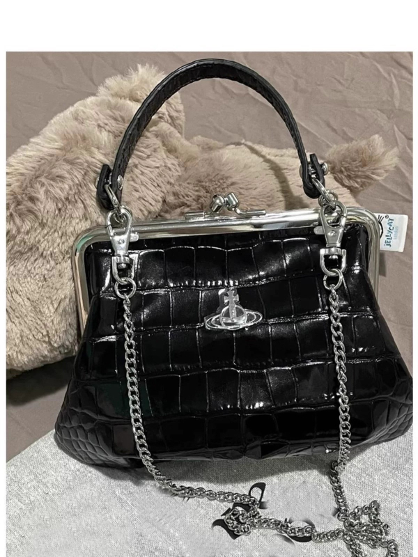 PU crossbody torba s kopčom, školjkastog oblika, s skrivnim džepom na zip i zaključavanjem