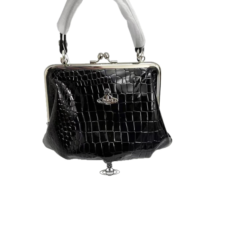 PU crossbody torba s kopčom, školjkastog oblika, s skrivnim džepom na zip i zaključavanjem