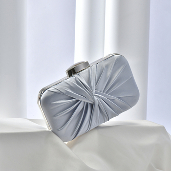 Ženska clutch od poliestera, dijamantno plisirani dizajn, večernja torba sa kopčom, vodoravni kvadratni oblik
