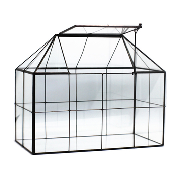 Стъклен террариум за сукуленти в европейски стил (Марка: Unique; Стил: корейска версия; Подаръци за реклама; Подходящ за бизнес подаръци; Лиценз за интелектуална собственост: Не е разрешен)