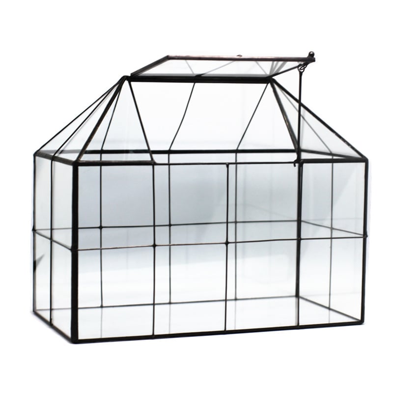 Стъклен террариум за сукуленти в европейски стил (Марка: Unique; Стил: корейска версия; Подаръци за реклама; Подходящ за бизнес подаръци; Лиценз за интелектуална собственост: Не е разрешен)