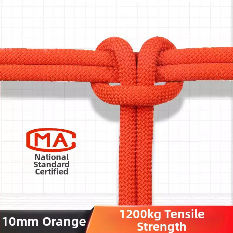 Въже за работа на височини и безопасност, въже за открито катерене, спасително и аварийно въже — полипропиленово влакно, 18 kN, национален стандарт