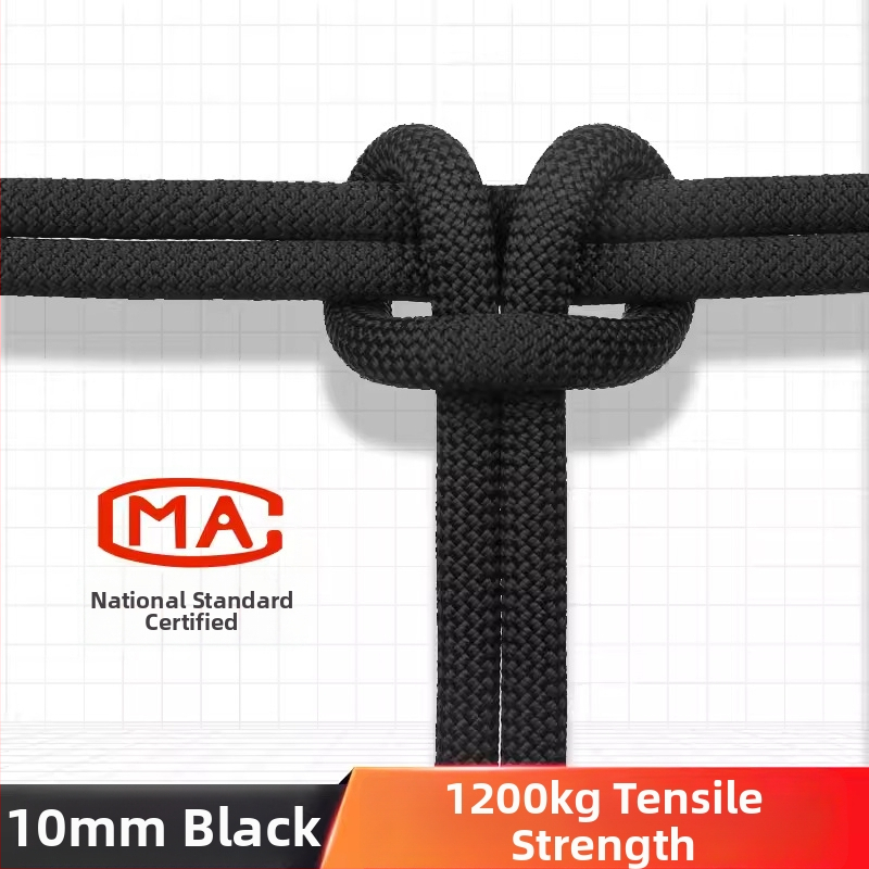 Въже за работа на височини и безопасност, въже за открито катерене, спасително и аварийно въже — полипропиленово влакно, 18 kN, национален стандарт