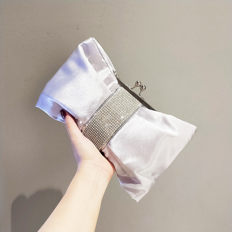 Večernja clutch torbica u obliku mašne – poliester, gradski minimalistički stil, unutarnja ID pretinac, zatvaranje kopčom