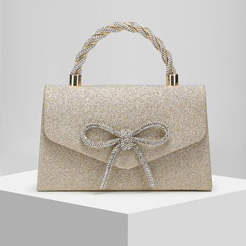 Geantă de seară — (Material: poliester; Căptușeală: poliester; Formă: pătrat orizontal; Deschidere: acoperită; Exterior: geantă tridimensională)