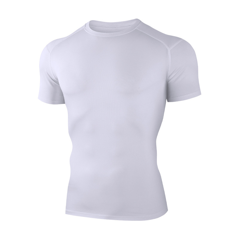 Muška uska trening majica kratkih rukava – brzo suši, prozračna, odvodi vlagu, Vinylon 95% + Spandex 5%