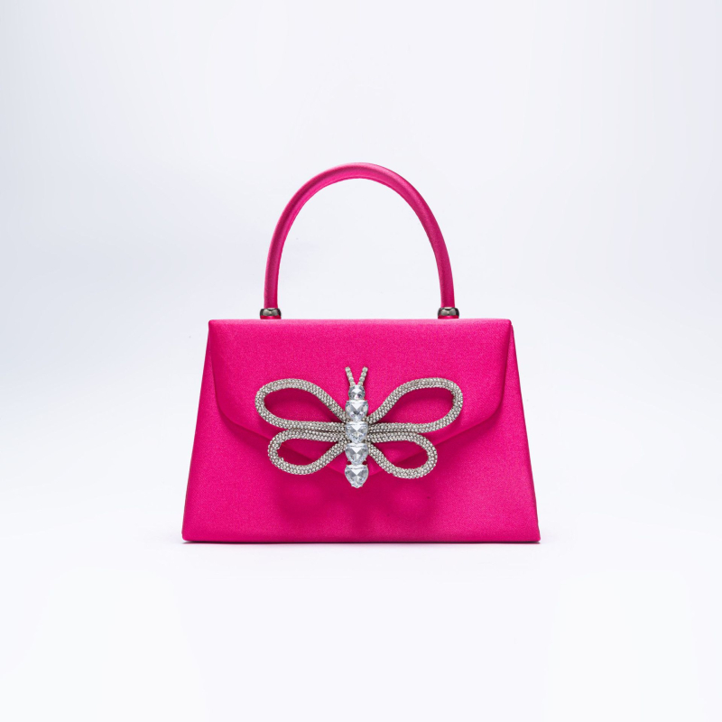 Henglida полиестерна вертикална квадратна вечерна чанта с капак, магнитно закопчаване — малка квадратна чанта, Зима 2023