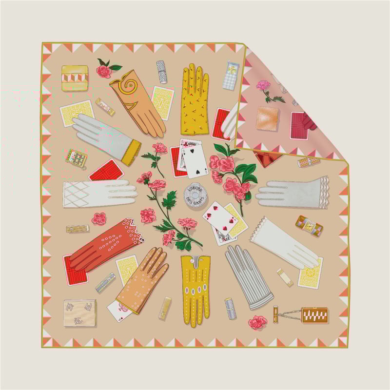 Квадратно шалче; твил плат; 100% полиестер; бързосъхнещ; четири сезона; принтен дизайн.