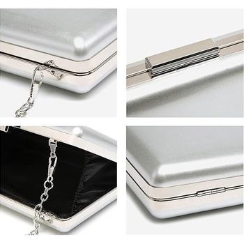 Ženska PU crossbody večernja torbica, horizontalni kvadratni oblik, zaključavanje, polic polyester podstava, mali kvadratni stil, izdanje Zima 2025