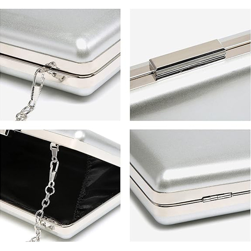 Ženska PU crossbody večernja torbica, horizontalni kvadratni oblik, zaključavanje, polic polyester podstava, mali kvadratni stil, izdanje Zima 2025