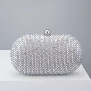 RCRK клач чанта от полиестер, овална форма, заключване, джоб за телефон