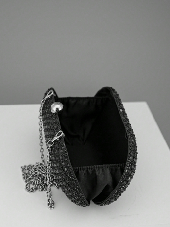 RCRK клач чанта от полиестер, овална форма, заключване, джоб за телефон