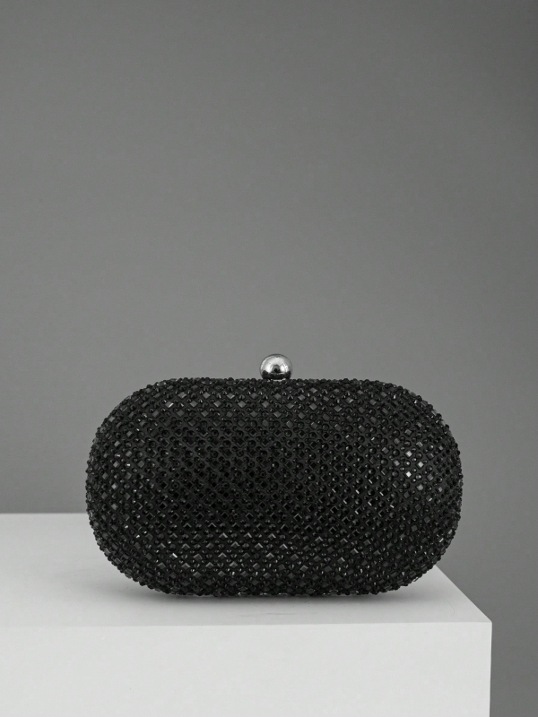 RCRK клач чанта от полиестер, овална форма, заключване, джоб за телефон